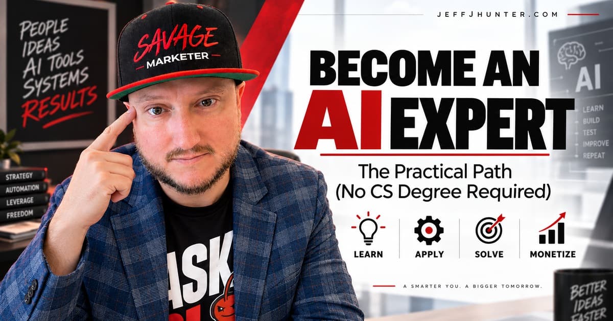 Become an AI expert, Jeff J Hunter's practical guide with no CS degree required