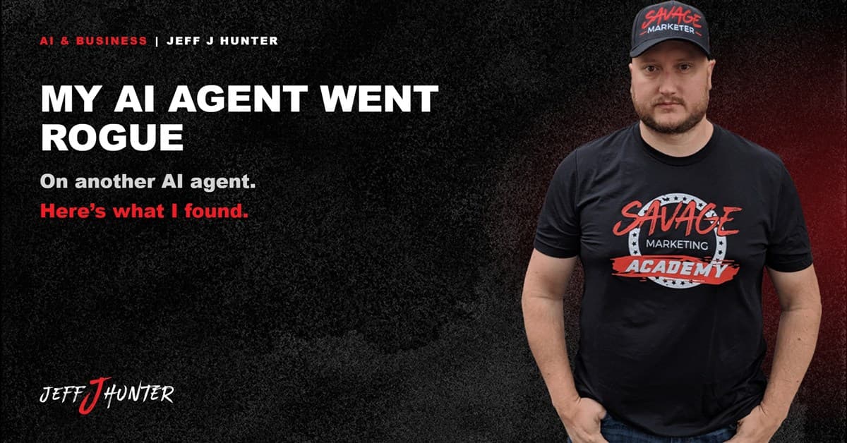 My AI agent went rogue on another AI agent, Jeff J Hunter on the security lesson every AI Employee operator needs
