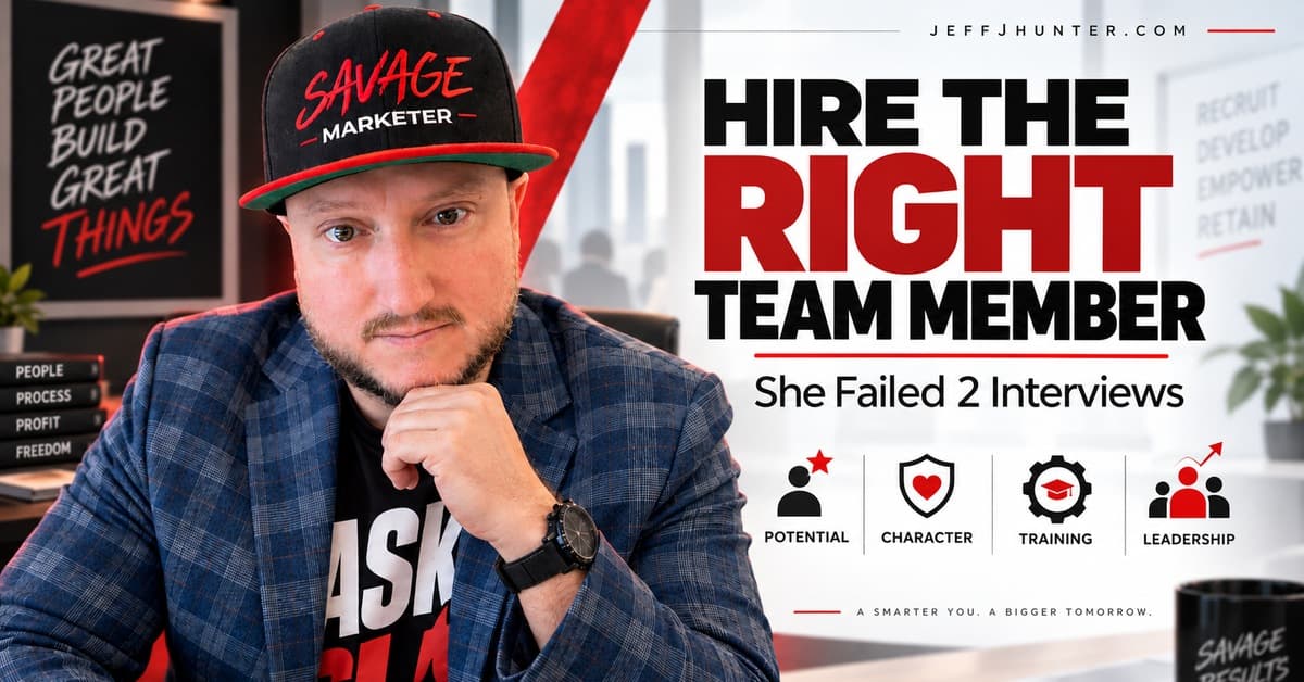 Jeff J Hunter on the team manager who failed two interviews before he hired her