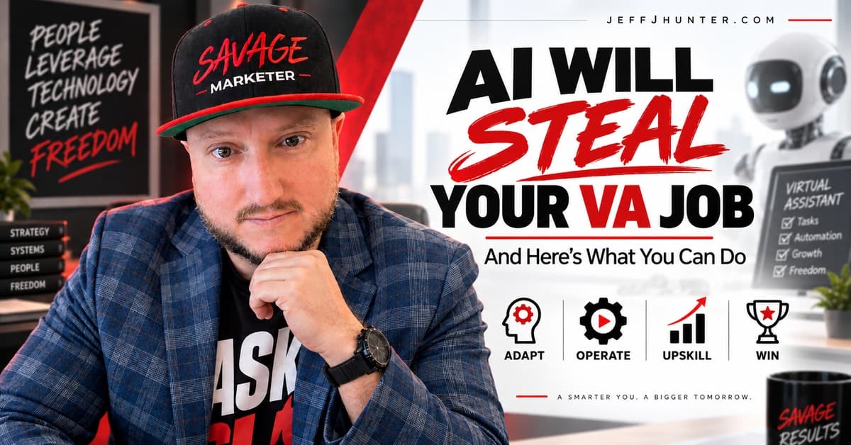 Yes AI will steal your VA job, Jeff J Hunter on becoming an AI Operator