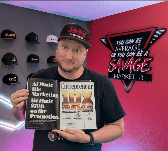 Jeff J Hunter featured in Entrepreneur Magazine. How I Made $70,000 in One Weekend Using AI