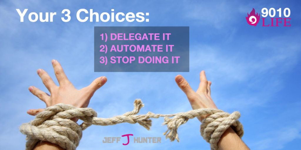 Delegate, Automate, or Stop Doing it